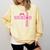 Graduation Class Of 2026 Senior 2026 Pink Bow Coquette Comfort Colors Sweatshirt Butter