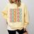 Groovy Senior Graduation Cute Groovy Senior Class Of 2024 Comfort Colors Sweatshirt Butter