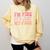 I'm Fine It's Just My Face Resting Face Mood Introvert Premium Comfort Colors Sweatshirt Butter