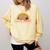 Introvert Me Happy Retro Sunset Capybara Tee Comfort Colors Sweatshirt Butter