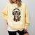 Introvert Mode Cat With Headphones Kitten Lover Comfort Colors Sweatshirt Butter