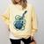 Introvert Music Lover Electric Guitar Rock Comfort Colors Sweatshirt Butter