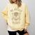 Introvert Relaxation Me Myself And Silence Skull Mechanic Comfort Colors Sweatshirt Butter