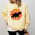 Introvert Retro Sunset Capybara Tee Comfort Colors Sweatshirt Butter