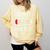 Introvert Socially Drained Battery Comfort Colors Sweatshirt Butter