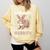 Introverted Rabbits Bunny Lover Rabbit Introvert Comfort Colors Sweatshirt Butter