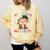 Kids 8th Grade Nailed It Monkey Graduation Comfort Colors Sweatshirt Butter