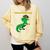 Kids Cute Graduation Dinosaur Smarty Saurus Kinder VPK Pre-k Grad Comfort Colors Sweatshirt Butter
