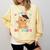Kids Kindergarten Graduate Cat Graduation Comfort Colors Sweatshirt Butter