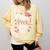 Kids Little Miss Pre-K Grad 2025 Preschool Girls Prek Graduation Comfort Colors Sweatshirt Butter