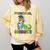 Kids Preschool Graduate T-Rex Dinosaur Preschool Graduation Comfort Colors Sweatshirt Butter