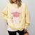 Little Miss Pre-K Grad 2025 Preschool Graduation Girls Kids Comfort Colors Sweatshirt Butter