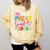 Little Miss Pre-K Grad 2026 Preschool Graduation Kids Girls Comfort Colors Sweatshirt Butter