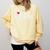 I Love Being Alone Introvert & Anxious Girl Red Heart Comfort Colors Sweatshirt Butter