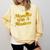 Masters Degree Graduation For Mom Wife Social Work MBA Comfort Colors Sweatshirt Butter