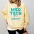 Med Tech Medical Technician Gag Lab Graduation Premium Comfort Colors Sweatshirt Butter