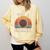 Not A Hugger Retro Sea Urchin Sarcastic Introvert Comfort Colors Sweatshirt Butter