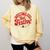 Overstimulated But Festive – Christmas Introvert Humor Comfort Colors Sweatshirt Butter