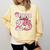 Pink Coquette Bow Senior 2025 Back To School Graduation Girl Comfort Colors Sweatshirt Butter