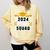 Prom Squad 2024 High School Graduation Party Premium Comfort Colors Sweatshirt Butter