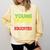 Proud African American Educated Graduation Comfort Colors Sweatshirt Butter