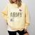 Proud Army Aunt Army Graduation Aunt US Army Aunt Comfort Colors Sweatshirt Butter
