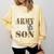 Proud Army National Guard Son National Guard Graduation Comfort Colors Sweatshirt Butter