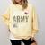 Proud Army Wife Army Graduation Wife US Army Wife Comfort Colors Sweatshirt Butter