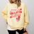 Proud Educated Latina Graduation Masters Degree PhD Comfort Colors Sweatshirt Butter