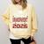 Proud Grandparent Of A 2026 Graduate Class Of Graduation Comfort Colors Sweatshirt Butter