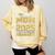 Proud Mom Of 2025 Graduate College Shirt Graduation Comfort Colors Sweatshirt Butter