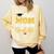 Proud Mom Of A Class Of 2026 Graduate Senior Gold Graduation Comfort Colors Sweatshirt Butter