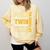 Proud Twin Of a 2025 Graduate Grad Prom Graduation Squad 25 Comfort Colors Sweatshirt Butter