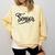 That Says Senior Cursive Script Graduation Comfort Colors Sweatshirt Butter