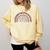 School Nurse Appreciation Rainbow Graduation Medical Nursing Comfort Colors Sweatshirt Butter
