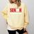 Senior 2018 Valedictorian School Colors Graduation Comfort Colors Sweatshirt Butter