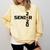 Senior 2020 Football Graduation Shirt Comfort Colors Sweatshirt Butter
