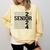 Senior 2024 Class Of 2024 Graduation 2024 Women Boy Girl Comfort Colors Sweatshirt Butter