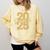 Senior 2025 Class Of 2025 Gold Senior Graduation Comfort Colors Sweatshirt Butter
