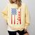Senior 2026 Baseball American Flag Class Of 2026 Graduation Comfort Colors Sweatshirt Butter