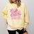 Senior 2026 Class Of 2026 Cute Coquette Pink Bow Graduation Comfort Colors Sweatshirt Butter