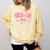 Senior 2026 Coquette Pink Bow Class Of 2026 Graduation Girls Comfort Colors Sweatshirt Butter