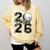 Senior 2026 Golf Player Heart Graduation Girls Teens Comfort Colors Sweatshirt Butter