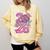 Senior 2026 Graduation Girls Coquette Pink Bow Class Of 2026 Premium Comfort Colors Sweatshirt Butter