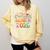 Senior 2026 Groovy Retro Grad Class Of 2026 Graduation Kids Comfort Colors Sweatshirt Butter