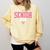 Senior 2026 Pink Coquette Bow Class Of 2026 Graduation Women Comfort Colors Sweatshirt Butter