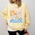 Senior 2026 Retro Groovy Flowers Graduation Comfort Colors Sweatshirt Butter