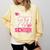 Senior 2027 Class Of 2027 Pink Coquette Bow Graduation Girl Comfort Colors Sweatshirt Butter