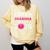Senior Cheerleader Grandma Cheer Class Of 2026 Graduation Comfort Colors Sweatshirt Butter