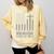 Senior Class Of 2025 USA Flag Cross Christian Graduation Comfort Colors Sweatshirt Butter